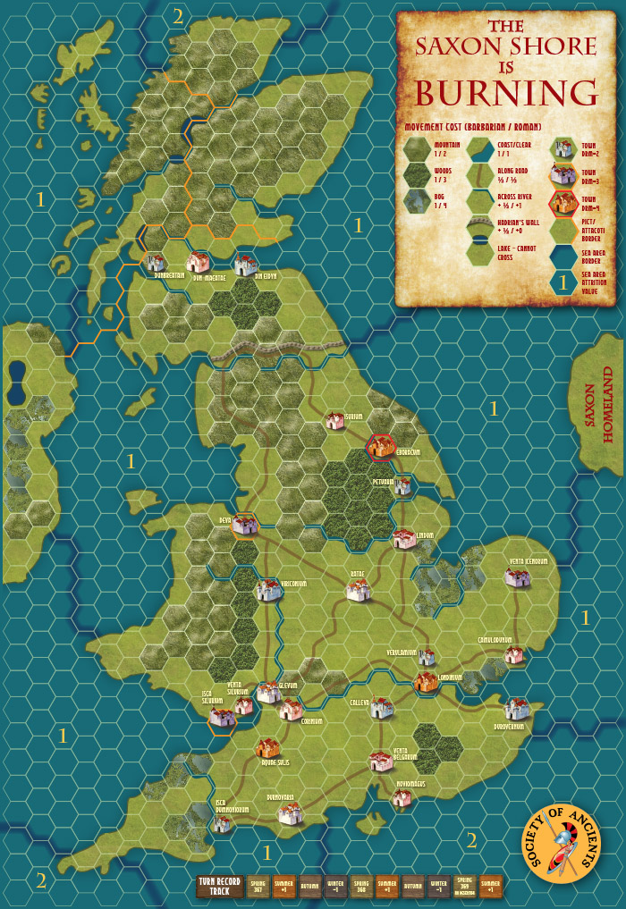 The full map for Saxon Shore